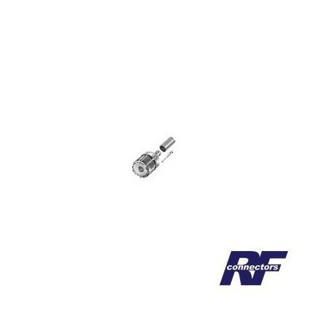 Conector UHF hembra (SO-239) de anillo plegable para cable RG-58/U, RG-142/U.