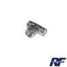 Adaptador en T, de conector UHF macho (PL-259) a doble UHF hembra (SO-