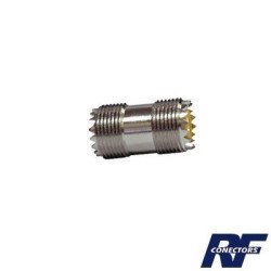 Adaptador barril, de conector UHF hembra (SO-239) a UHF hembra (SO-239