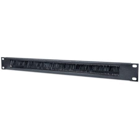 Intellinet Organizador de cable, Negro, Sujetador de cables, 1U Rack Height x 19" Panel Width, Acero