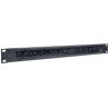 Intellinet Organizador de cable, Negro, Sujetador de cables, 1U Rack Height x 19" Panel Width, Acero