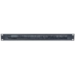 Intellinet Organizador de cable, Negro, Sujetador de cables, 1U Rack Height x 19" Panel Width, Acero
