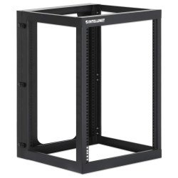 Intellinet 15U Montaje en pared Caja Abierta Marco de bastidor para Material informático, Equipo de Red, Servidor, Conmutador