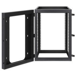 Intellinet 15U Montaje en pared Caja Abierta Marco de bastidor para Material informático, Equipo de Red, Servidor, Conmutador
