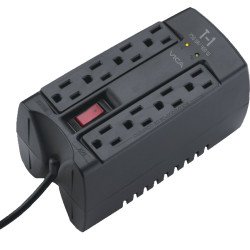Regulador electrónico de voltaje 750 va 400 watts 8 tomas 5-15r