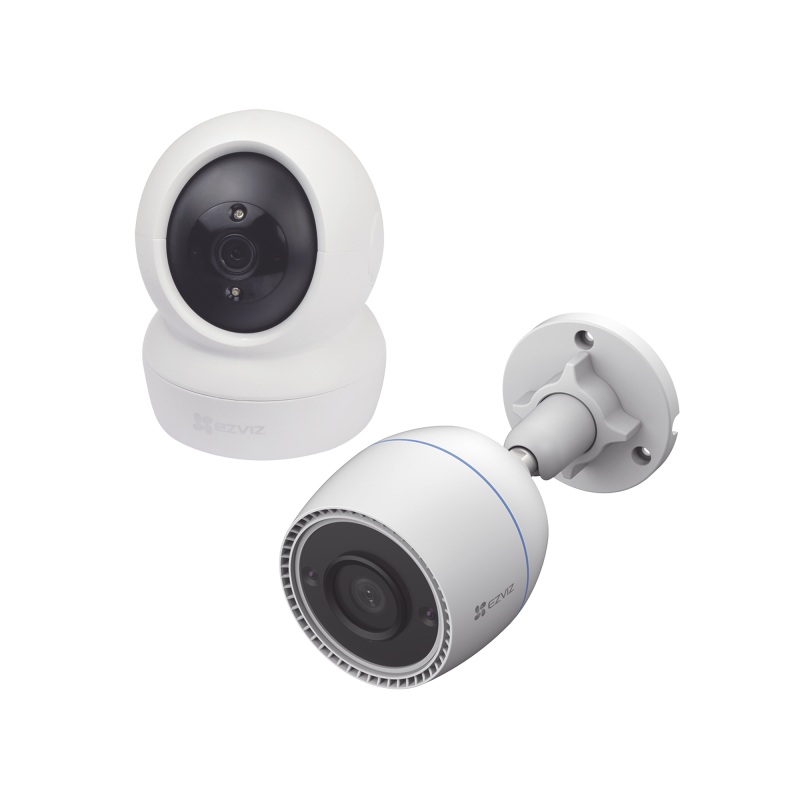 Kit de cámaras Wifi, incluye 1 pieza c6n para uso en interior y 1 pieza cs-c3tn para uso en exterior, detección de movimiento, n