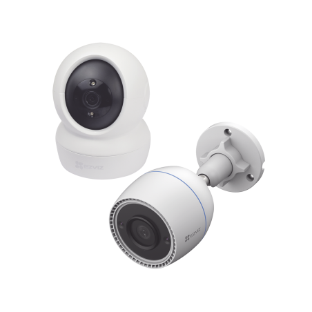 Kit de cámaras Wifi, incluye 1 pieza c6n para uso en interior y 1 pieza cs-c3tn para uso en exterior, detección de movimiento, n