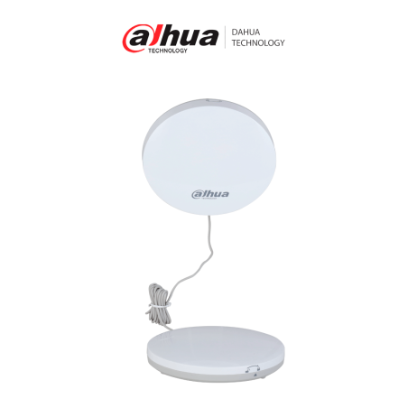 Detector de inundación con display para temperatura ambiental. Ofrece alarma por alta temperatura, sensibilidad ajustable y fáci