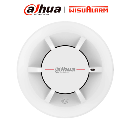 Detector de Humo Fotoeléctrico Convencional de 2 Hilos, Alarma visual y audible Con Cámara Fotoeléctrica Dual para Detección Efi