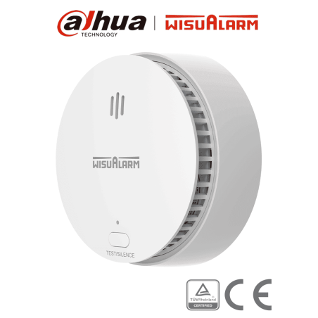 Detector de Humo Standalone (Autónomo), Sensor Fotoeléctrico, Sonido de Alarma de 85dB, Alarma Visual y Audible, Durabilidad de