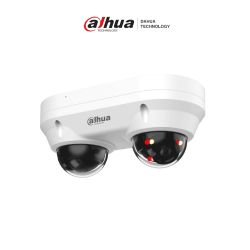 Cámara Domo Dual IP de 4MP, iluminador dual inteligente, Lente 2.8mm, 