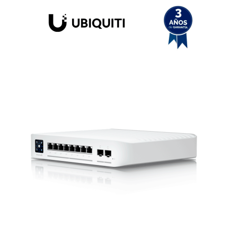 Switch capa 3 Administrable, 8 puertos 2.5 GbE PoE, 802.3at PoE, 2 puertos 10G SFP+