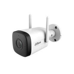 Cámara IP Bullet Wifi de 2 Megapixeles, Lente de 2.8 mm, 100 Grados de Apertura, IR de 30 Metros, H.265, Micrófono y Altavoz Int