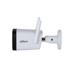 Cámara IP Bullet Wifi de 2 Megapixeles, Lente de 2.8 mm, 100 Grados de Apertura, IR de 30 Metros, H.265, Micrófono y Altavoz Int