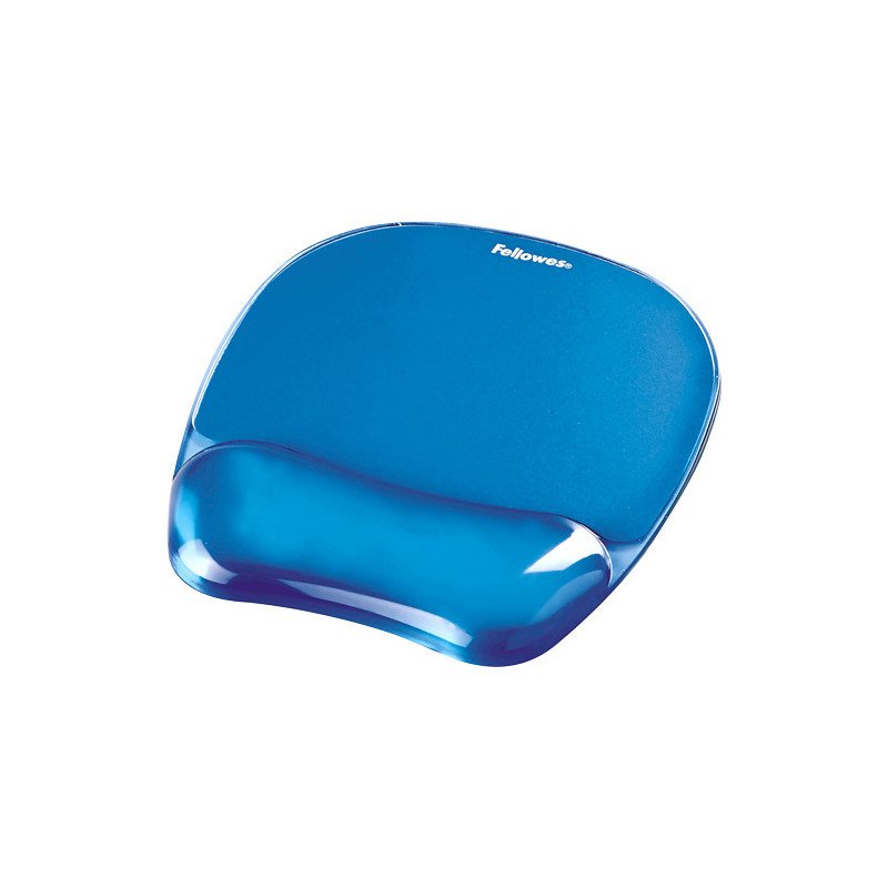 Mousepad Fellowes 9114120, Azul, Monocromático, Gel, Plástico, Descansa muñecas