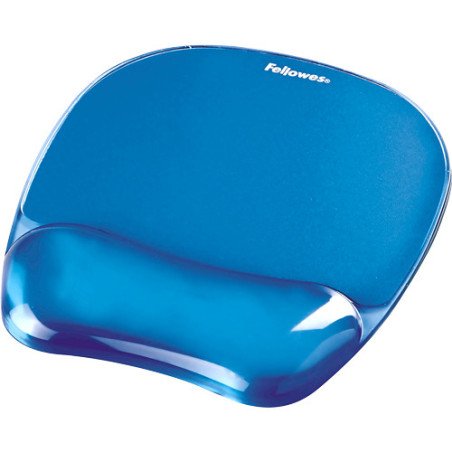 Mousepad Fellowes 9114120, Azul, Monocromático, Gel, Plástico, Descansa muñecas