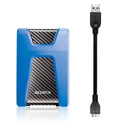 Disco duro externo 1TB Adata hd650 2.5 USB 3.1 contragolpes azul Windows/Mac/Linux