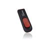 Memoria Adata 64GB USB 2.0 C008 retráctil negro-rojo