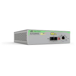 Convertidor de medios gigabit ethernet PoE+ a fibra óptica, conector SC, multimodo (MMF), distancia hasta 550 m