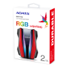 Disco Duro Externo Adata HD770G - 2TB, USB 3.2 Gen 1, 2.5", Rojo