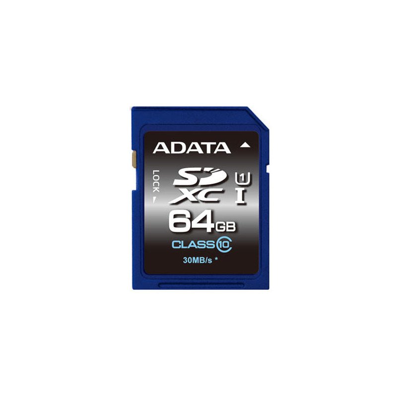 Memoria SD Adata CLASS 10 - 64 GB, Azul