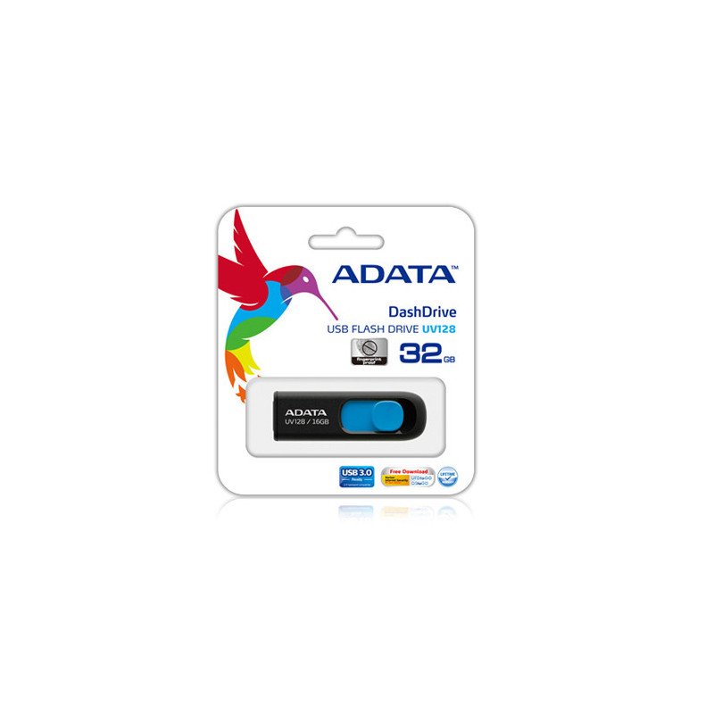 Memoria USB Adata - Negro, 128 GB, USB 3.0, 90 MB/s, 40 MB/s