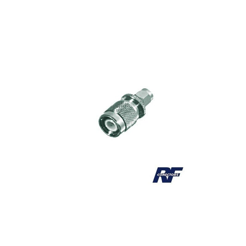 Adaptador en línea de conector SMA Macho a TNC Macho.