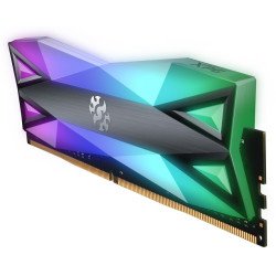 Memoria Adata UDIMM DDR4 8GB PC4-33000 4133MHz CL19 1.4v XPG Spectrix D60g RGB gris con disipador PC, gamer, alto rendimiento