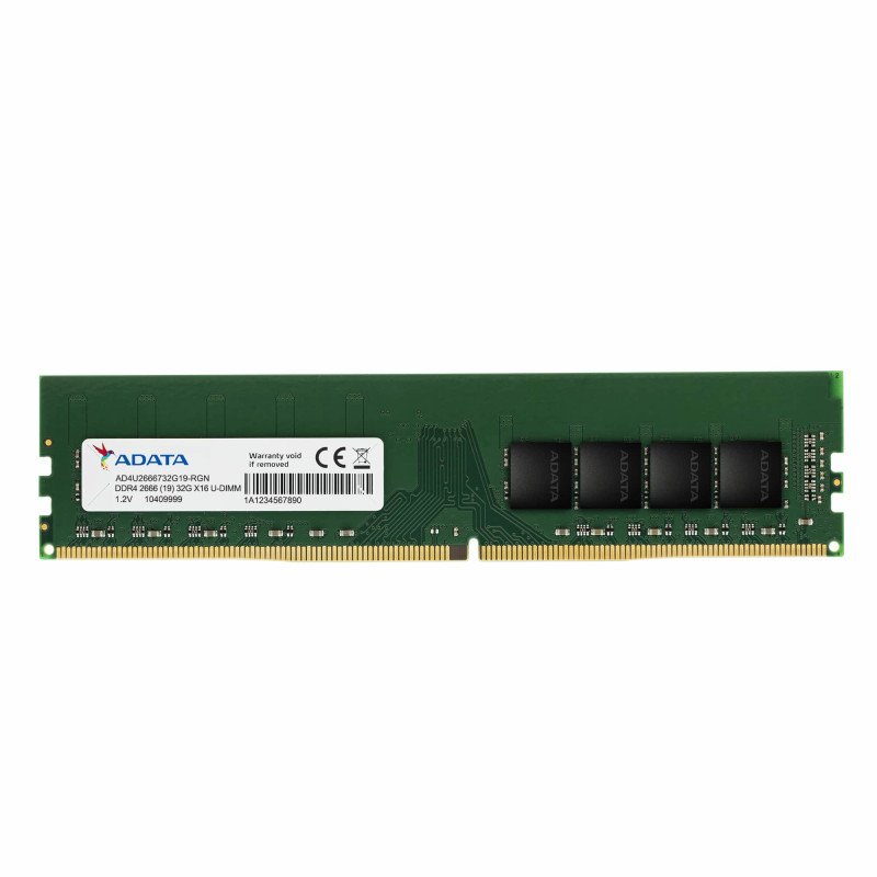 Memoria Adata UDIMM DDR4 16GB PC4-21300 2666MHz CL19 288pin 1.2v PC Memoria Adata UDIMM DDR4 16GB PC4-21300 2666MHz CL19 288pin 1.2v PC