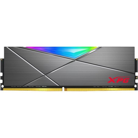 Memoria Adata UDIMM DDR4 32GB PC4-25600 3200MHz CL16 1.35v XPG Spectrix D50 RGB gris con disipador PC, gamer, alto rendimiento