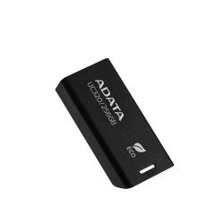 Memoria USB de 256GB UR320 3.2 Gen 1 (retro compatible 3.0 y 2.0), diseño material reciclado sin tapa. Color negro.