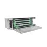 Distribuidor de fibra óptica para 48 empalmes, con 48 acopladores SC, APC y 48 pigtails, 19", 3 ur