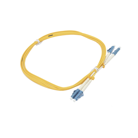Jumper de fibra óptica dúplex, monomodo, con conectores LC, UPC-LC, UPC, 2 metros