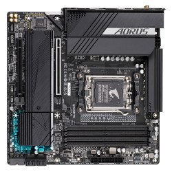 Tarjeta madre GIGABYTE B650M AORUS ELITE AX, AMD, socket AM5, Ryzen 7000, 8000, 9000 Series, DDR5 256 GB