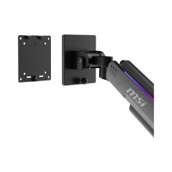 Montaje VESA MSI MPG MT201R, Abrazadera/Ojal, 20 kg, 43.2 cm (17"), 124.5 cm (49"), 100 x 100 mm, Negro