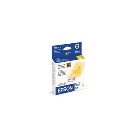 Cartucho Epson modelo 63 amarillo, para stylus c67, 87, 3700, 4100, 4700