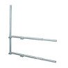 Brazo tipo F para tramos STZ-30, galvanizado por electrólisis.
