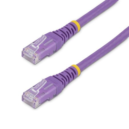 Cable de red StarTech.com - 3 m, RJ-45, RJ-45, Macho/Macho, Púrpura
