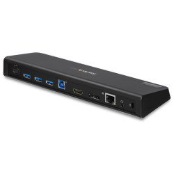 Bases para PCs StarTech.com USB3DOCKHDPC - Bases, Negro, 277 g, Plástico