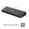 Bases para PCs StarTech.com USB3DOCKHDPC - Bases, Negro, 277 g, Plástico