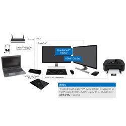 Bases para PCs StarTech.com USB3DOCKHDPC - Bases, Negro, 277 g, Plástico