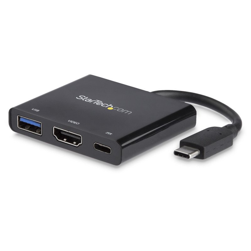 Adaptador Multifunción USB-C a 4K StarTech.com CDP2HDUACP - USB C, Negro