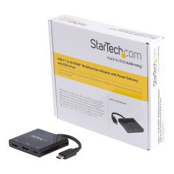 Adaptador Multifunción USB-C a 4K StarTech.com CDP2HDUACP - USB C, Negro