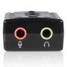 Adaptador de audio USB StarTech.com, Negro