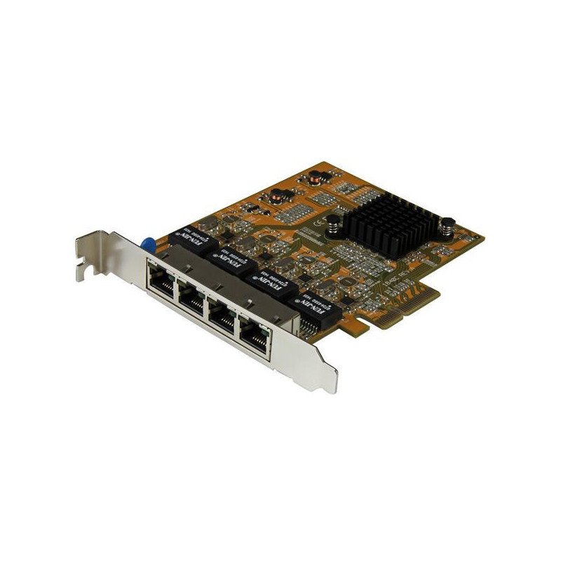 Tarjetas de Red StarTech.com - PCI-E, Ethernet, Amarillo