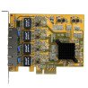 Tarjetas de Red StarTech.com - PCI-E, Ethernet, Amarillo