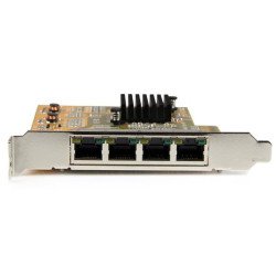 Tarjetas de Red StarTech.com - PCI-E, Ethernet, Amarillo