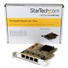 Tarjetas de Red StarTech.com - PCI-E, Ethernet, Amarillo