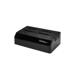 Estación de conexión de disco duro StarTech.com SDOCK4U33 - USB 3.0, 5 Gbit s, Negro