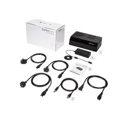 Estación de conexión de disco duro StarTech.com SDOCK4U33 - USB 3.0, 5 Gbit s, Negro